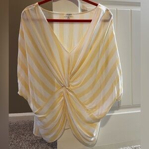 Chic Yellow Striped Top by Umgee